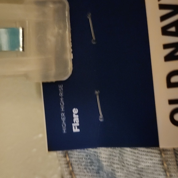 OLD NAVY Higher High Rise Flare, Light Blue, NWT, Size 16 - Picture 6 of 7